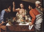 CAVAROZZI, Bartolomeo The meal in Emmaus oil